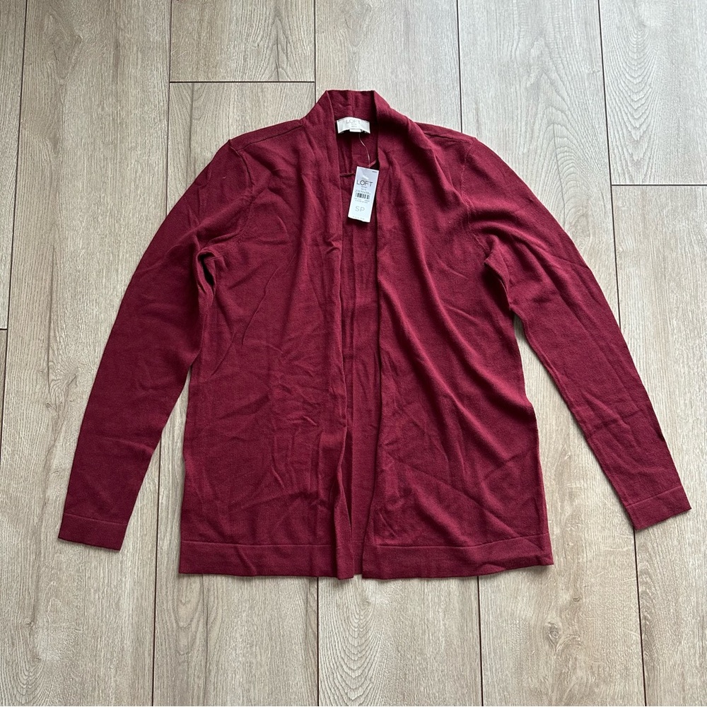 LOFT Maroon Cardigan